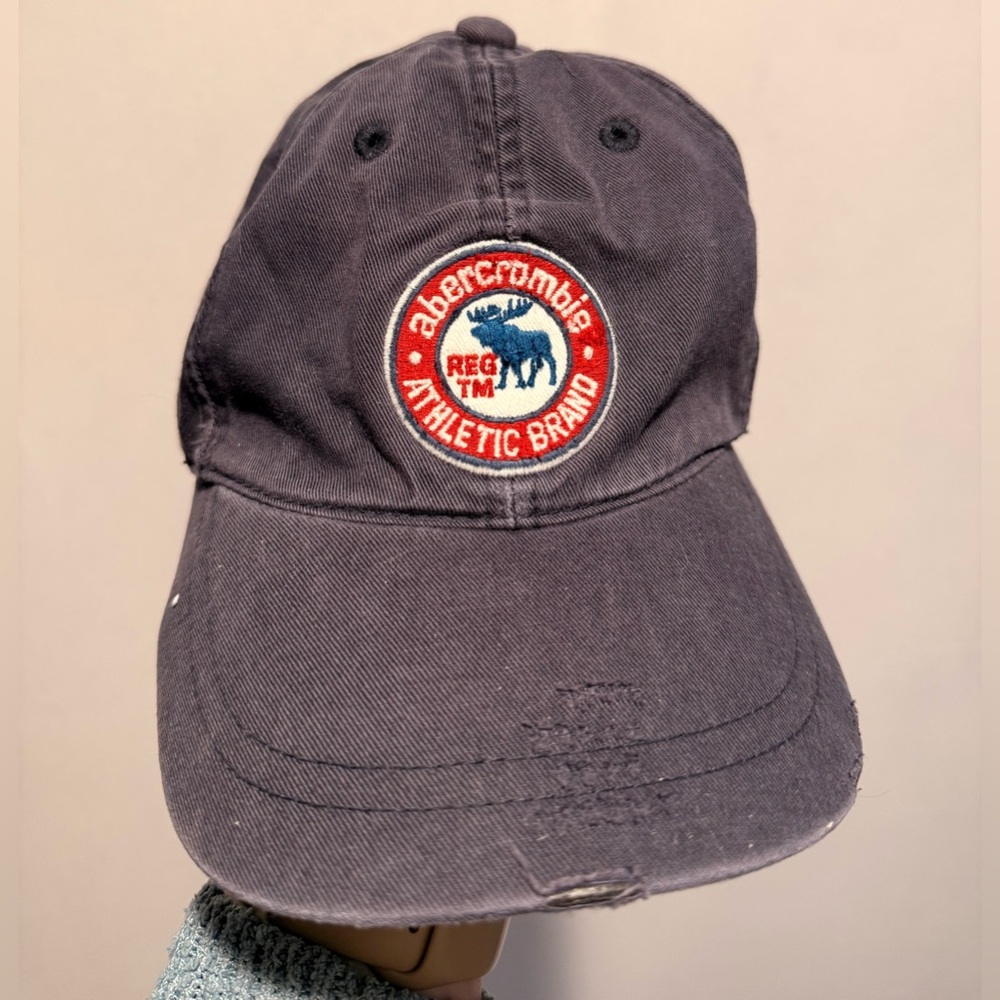 Abercrombie Vintage Navy Blue Cap y2k